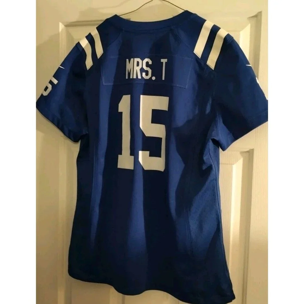 NFL Mrst T #15 Jersey Tim Tebow Tommy DeVito Large Size L Ladies Women's
